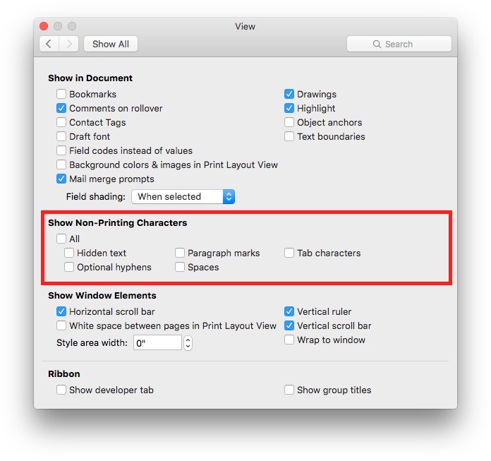 inbsert space at end of paragraph in word for mac 2011